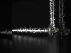 Écroues en PVC pour fenêtres auto-fonteuses fil grossier plat sur la tête avec 4 petites côtes